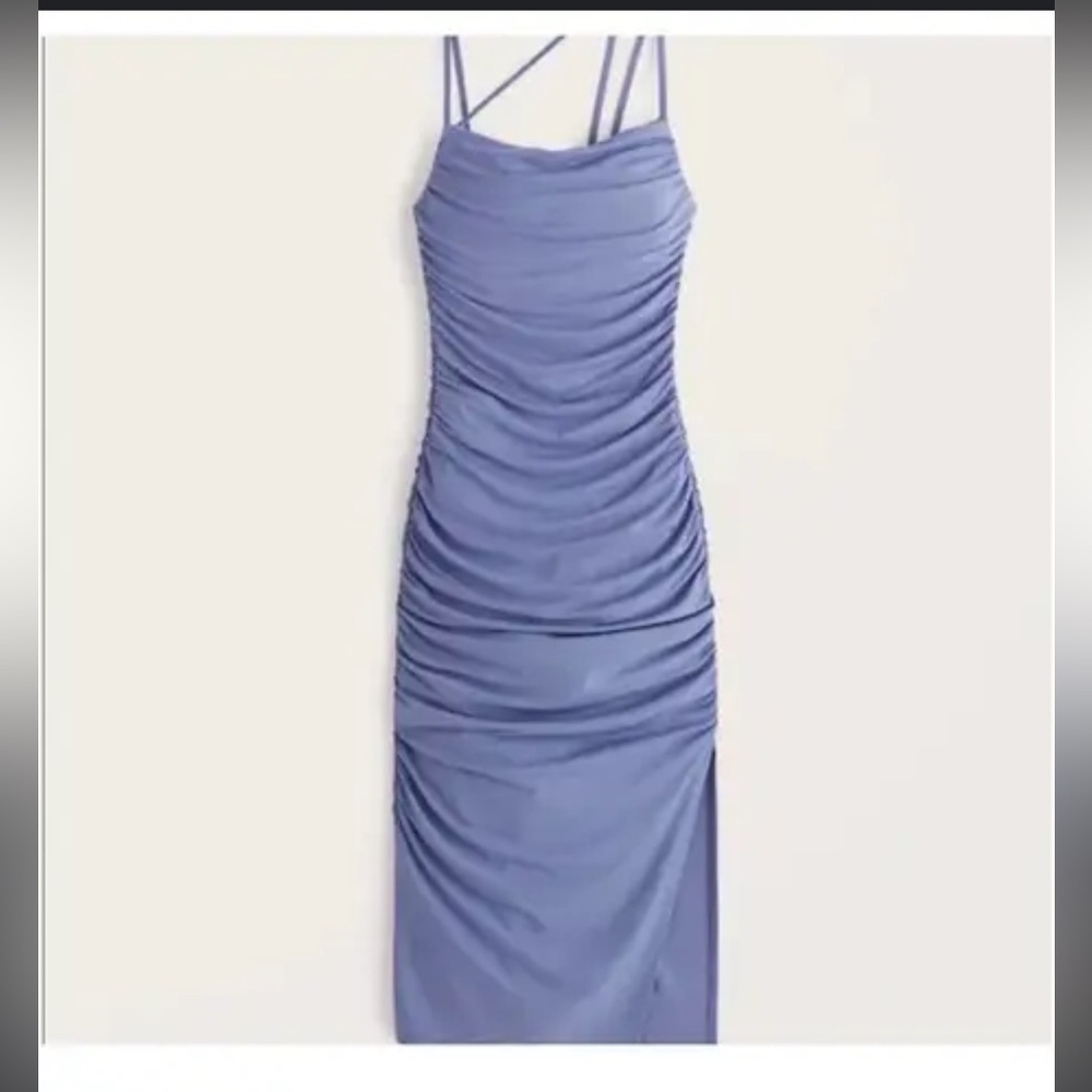 NWT A&F Bodycon Ruched Dress - Picture 5 of 10